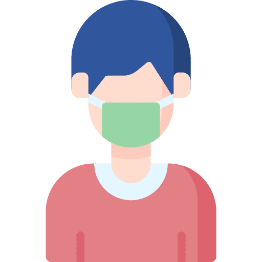 Medical mask covid 19 virus biology icon