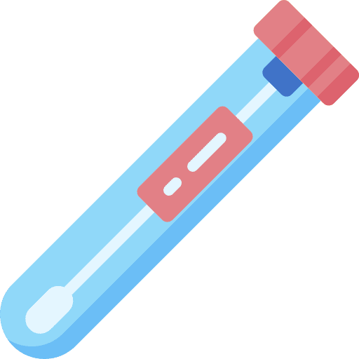 Test tube covid healthcare and medical test tube icon