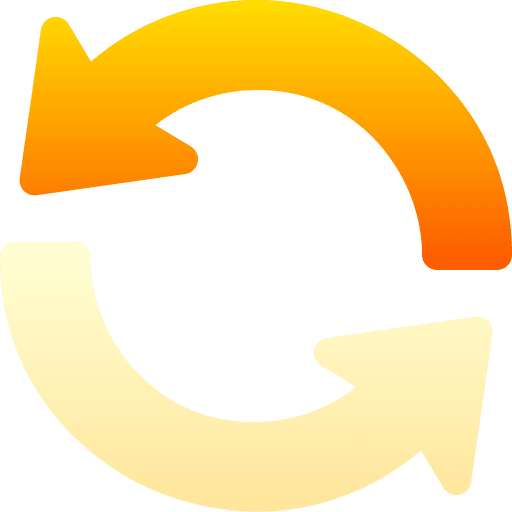 Circular arrow circular arrow ongoing again icon