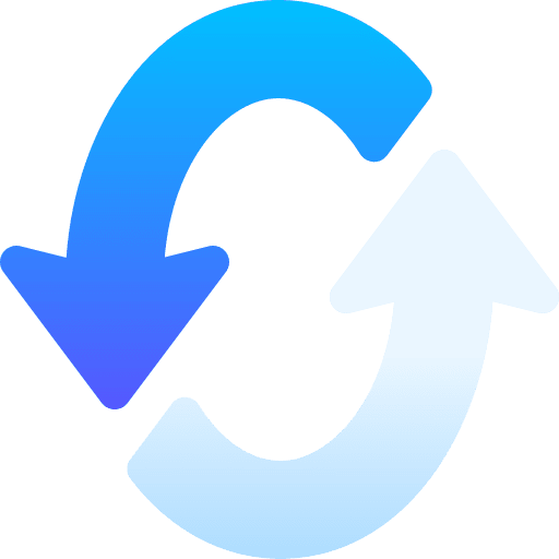 Circular arrows interface circular arrows refreshing icon