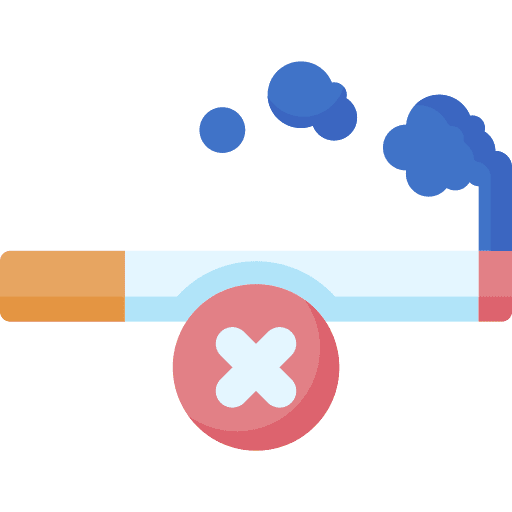 No smoking signs warming prohibition icon