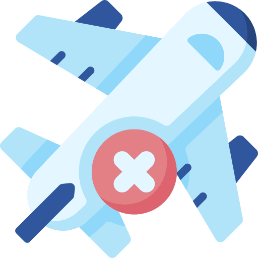 No travelling no travelling prohibition healthcare and medical icon