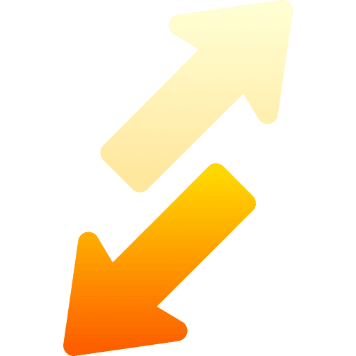 Upside down upside down arrows direction icon