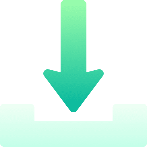 Direct download arrows multimedia input icon