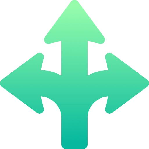 Right arrow flexible right arrow left arrow icon