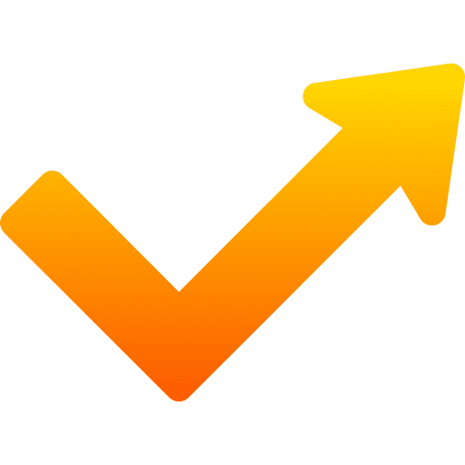 Right arrow right arrow up orientation icon