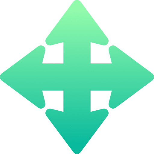 Up arrow arrows right arrow left arrow icon