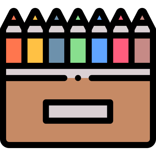 Color pencil color pencil art and design school icon