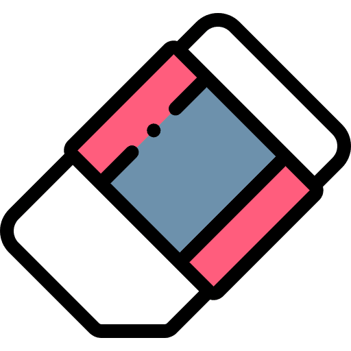 Eraser clean remove edit tools icon