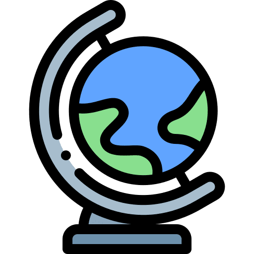 Globe maps and location planet earth icon