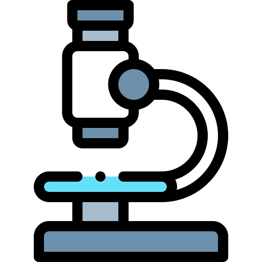 Microscope education medical observation icon