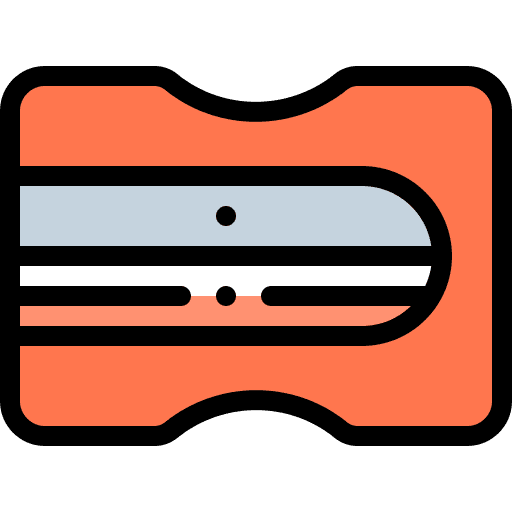 Pencil sharpener office supplies office materials sharpener icon