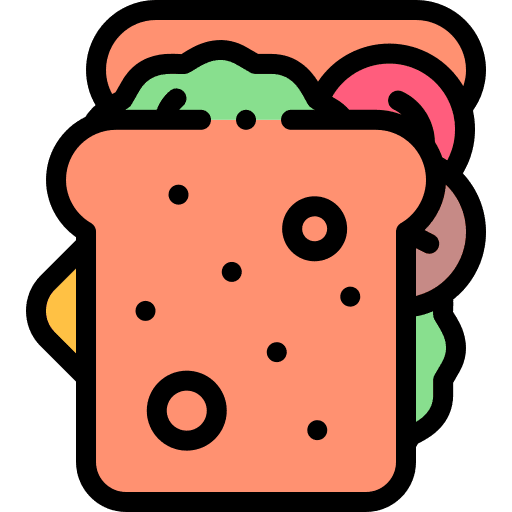 Sandwich sandwich meal food and restaurant icon