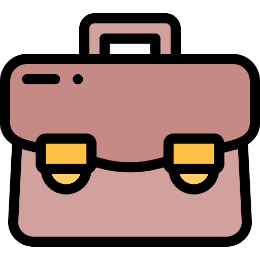 Briefcase edit tools business bag icon