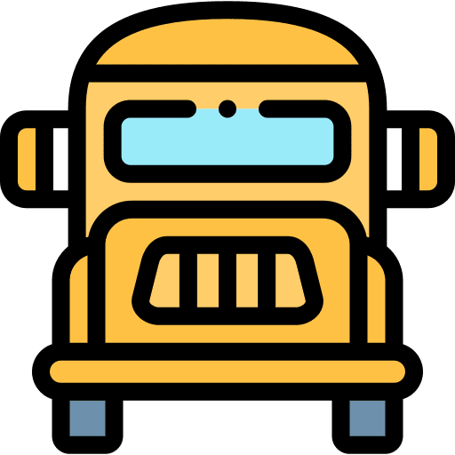 School bus automobile school bus transportation icon