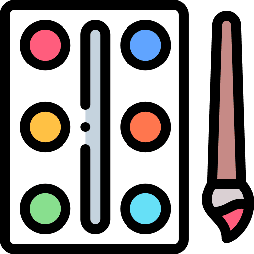 Watercolor painting painter watercolor icon