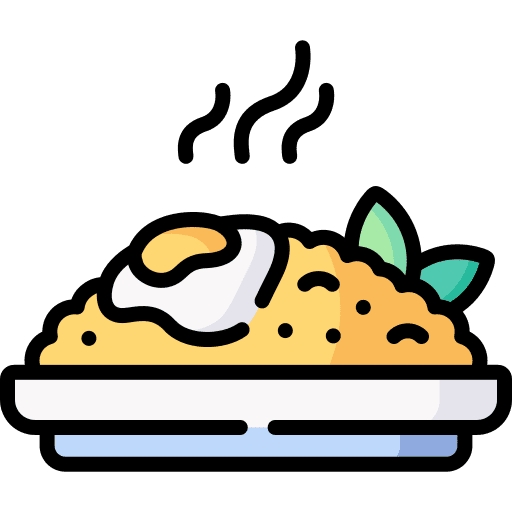 Fried rice fried rice egg food icon