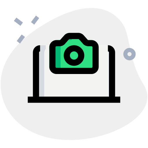 Laptop electronics photo photography icon
