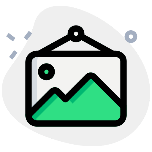 Photo frame files and folders picture gallery icon