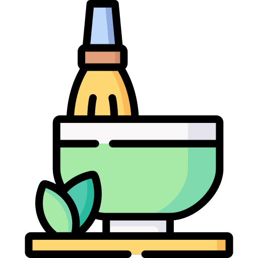 Matcha japan food and restaurant traditional icon