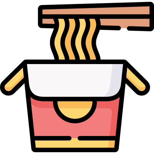 Ramen oriental food and restaurant bowl icon