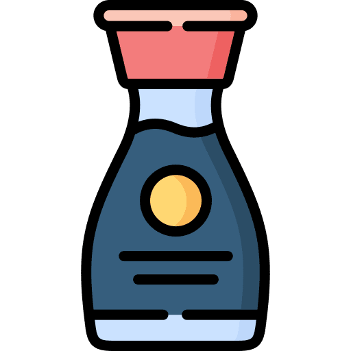 Soy sauce soy sauce rice asian food icon
