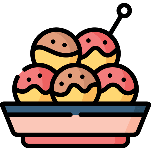 Takoyaki food and restaurant japan cultures icon