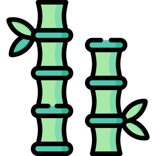 Bamboo branch bamboo plant icon