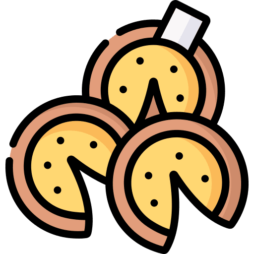 Fortune cookie cookie food luck icon