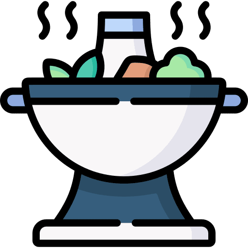Hot pot japan asian food hot pot icon