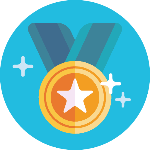 Reward winner medal recognition icon