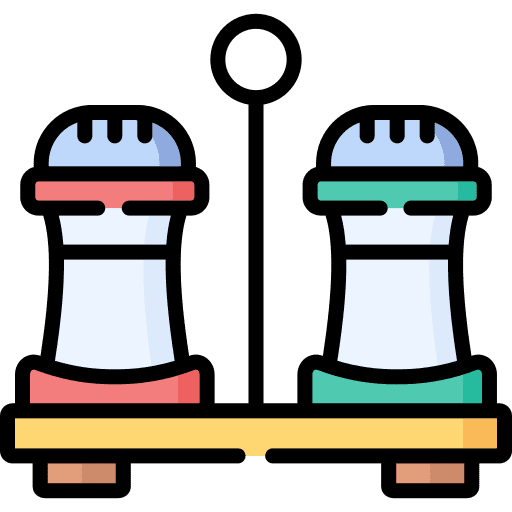 Salt and pepper pepper shaker food and restaurant icon
