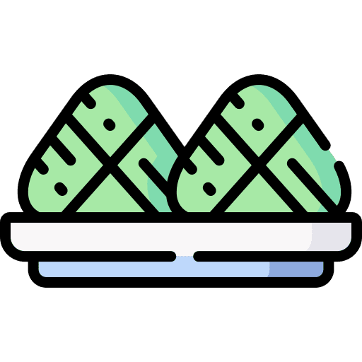 Zongzi oriental asian nutrition icon