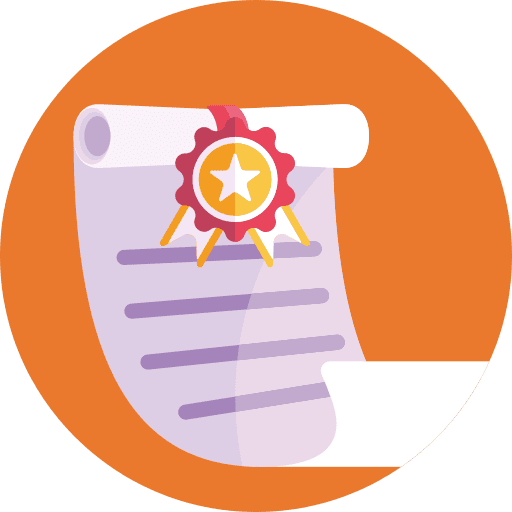 Diploma files and folders winner awards icon