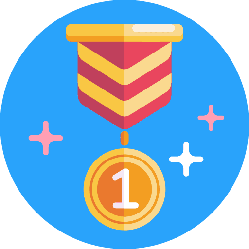 Number 1 prize badges number 1 icon