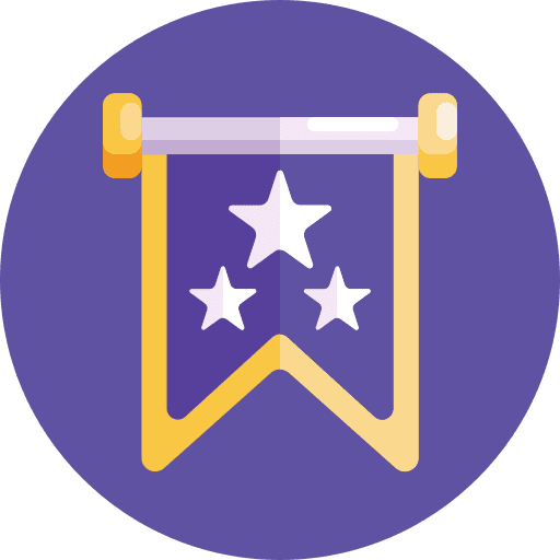 Third place banner winner recognition icon