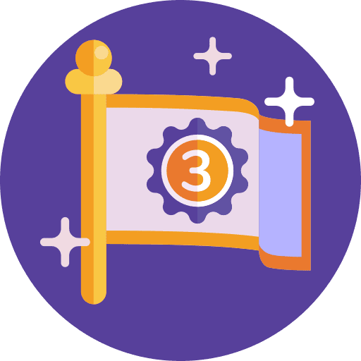 Bronze recognition awards third prize icon