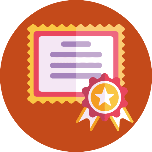 Diploma recognition winner prize icon