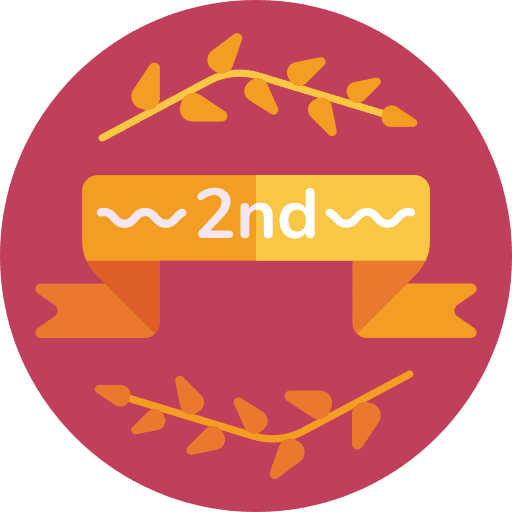 Laurel wreath laurel wreath award second prize icon