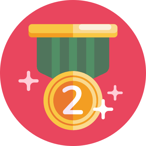 Second prize second prize medal awards icon