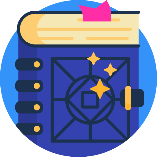 Book horoscope zodiac magic icon