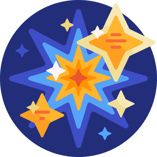 Magic star magic light icon