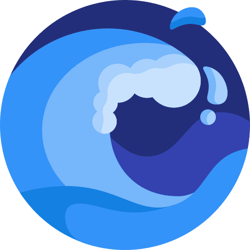 Water nature wave sea icon
