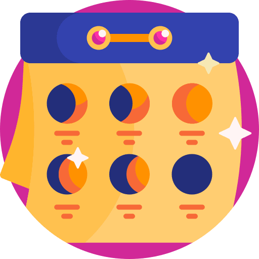 Moon calendar schedule calendar period icon