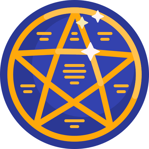 Pentagram halloween star pentagon pentangle icon