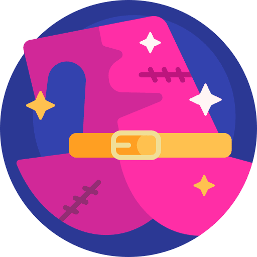 Witch hat costume fashion hat icon