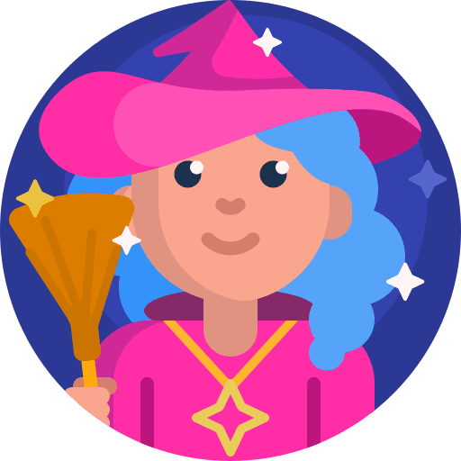 Witch woman hat people icon