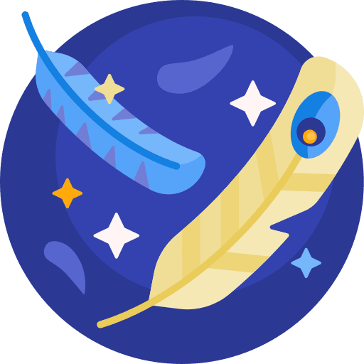 Feather feather entertainment magic icon