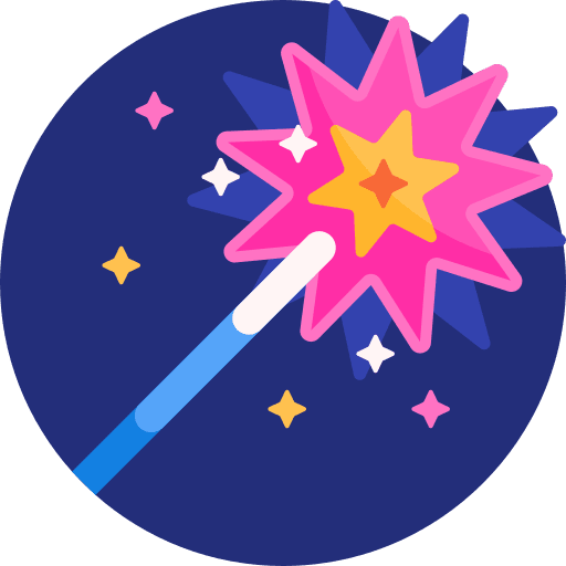 Magic wand wizard witchcraft entertainment icon