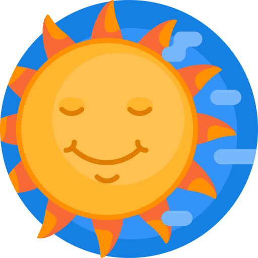 Sun sun weather warm icon